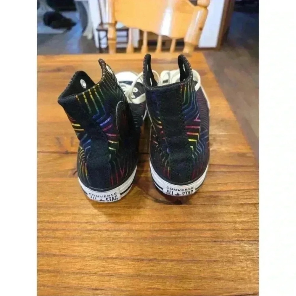 Big Kids Rainbow in the Dark Converse Hi Tops Size 3